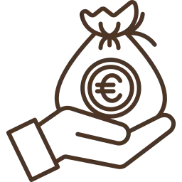 Icon d'une main tenant de l'argent